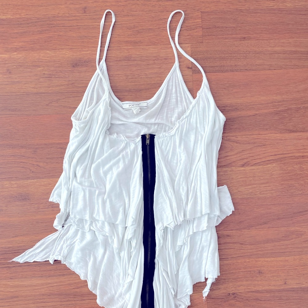 “POETRY WOMENS ZIPPER TANK TOP”